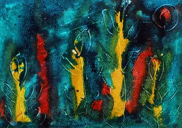 Original Abstract Expressionism Abstract Paintings by Saurabh Dhawan