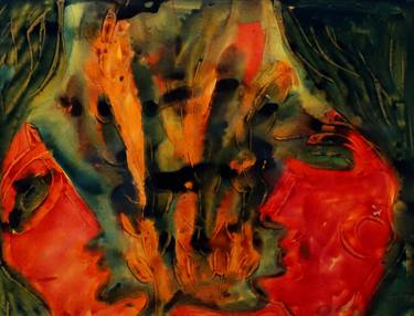 Original Abstract Expressionism Abstract Paintings by Saurabh Dhawan