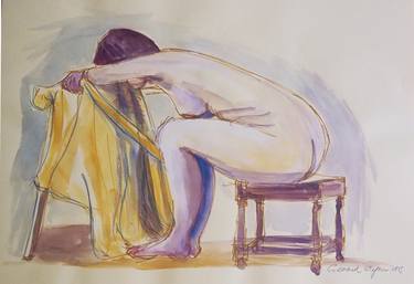 Original Figurative Nude Drawings by Gerard Whyman