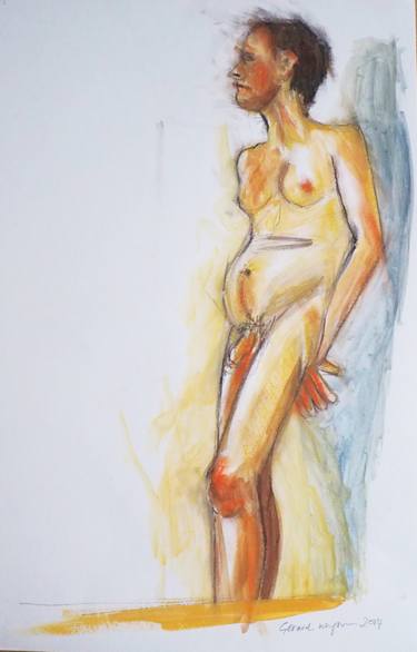 Original Nude Drawing by Gerard Whyman