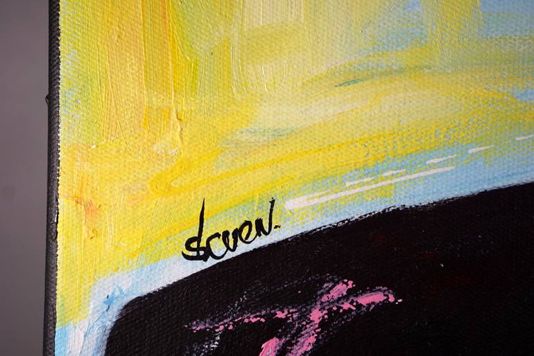 Original Abstract Fashion Painting by Rafal Stach