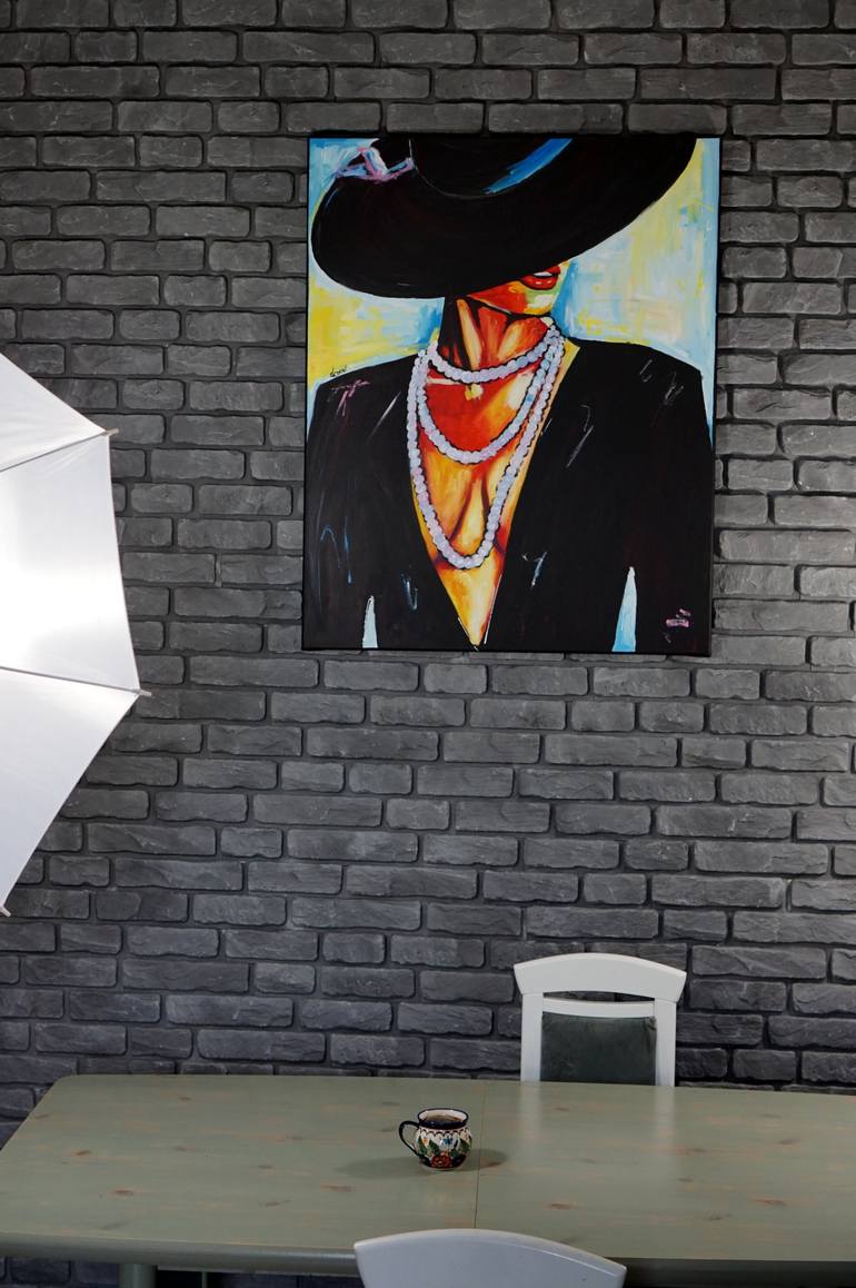 Original Abstract Fashion Painting by Rafal Stach