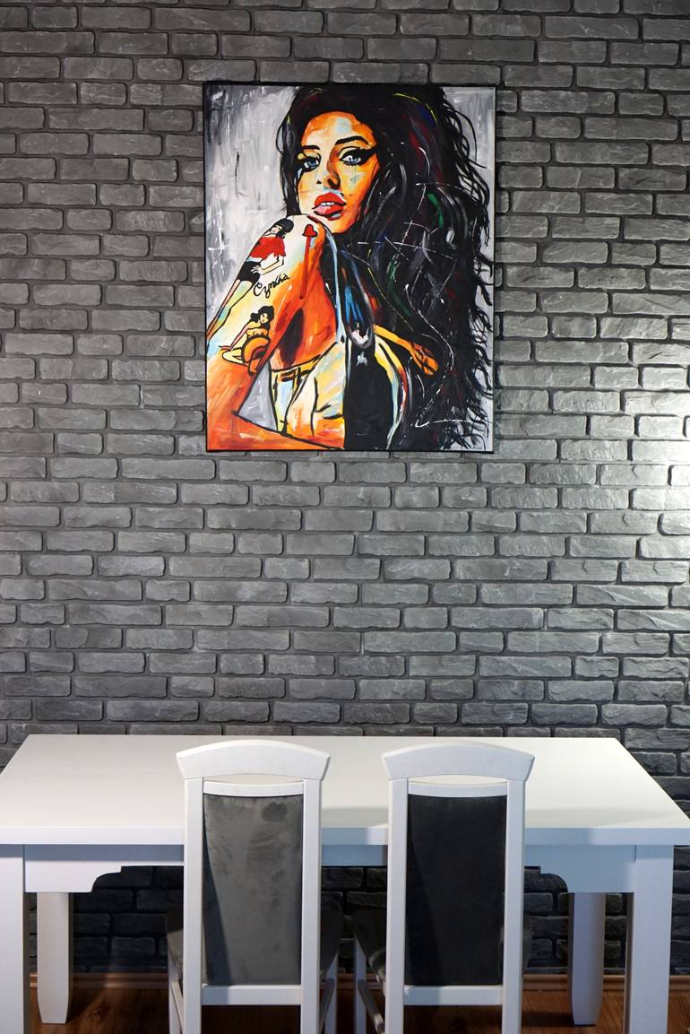 Original Abstract Pop Culture/Celebrity Painting by Rafal Stach