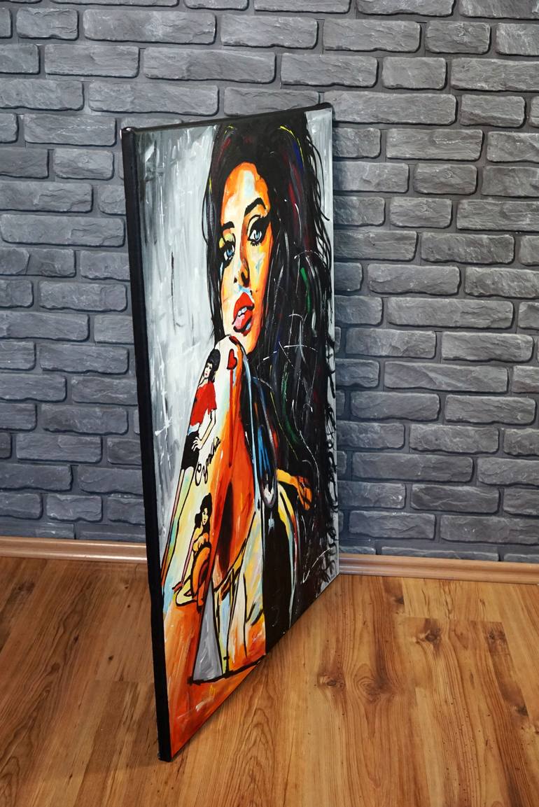 Original Abstract Pop Culture/Celebrity Painting by Rafal Stach
