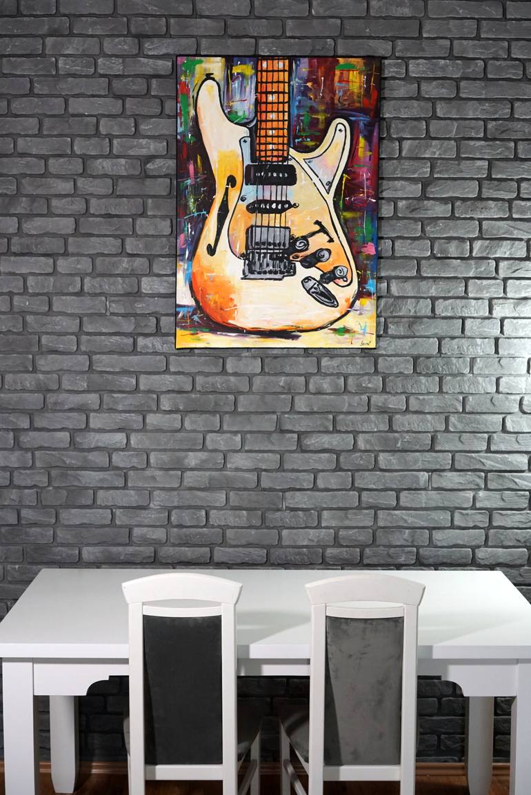 Original Abstract Music Painting by Rafal Stach