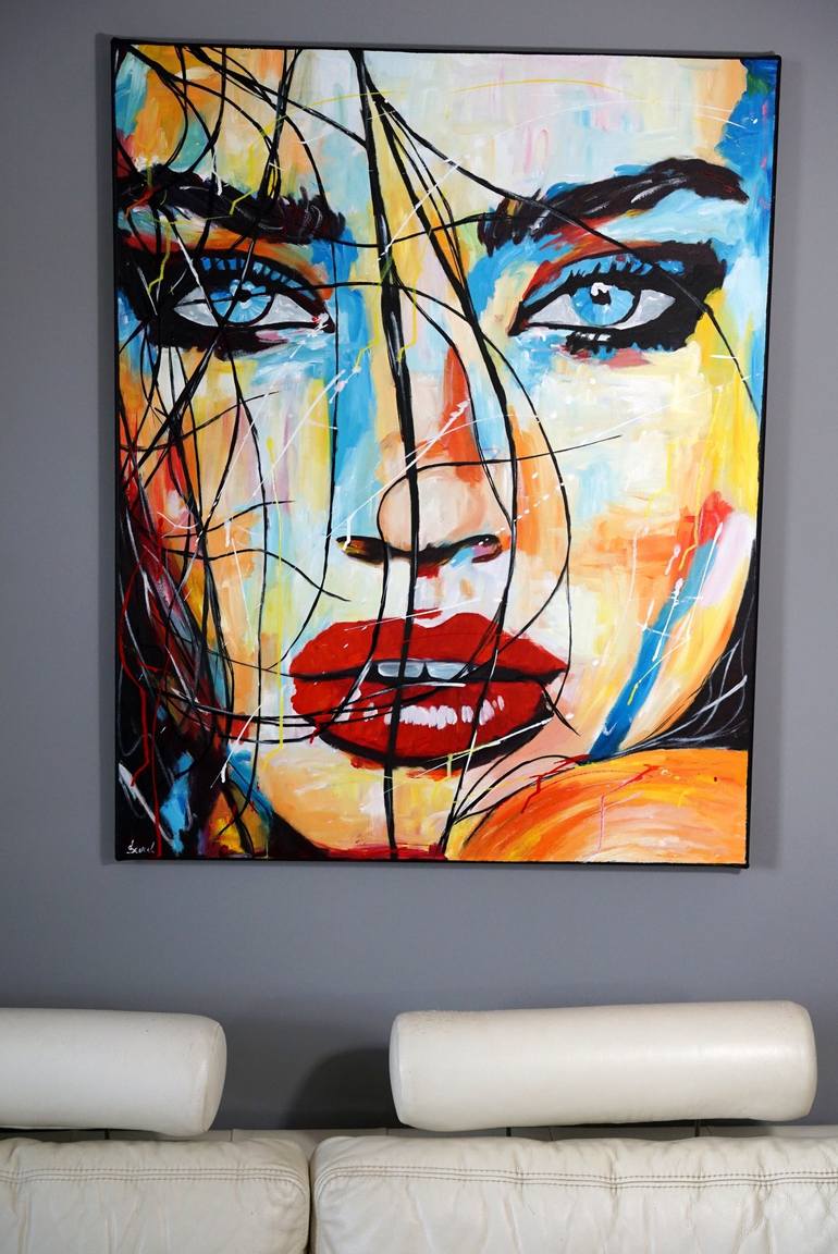 Original Portrait Painting by Rafal Stach