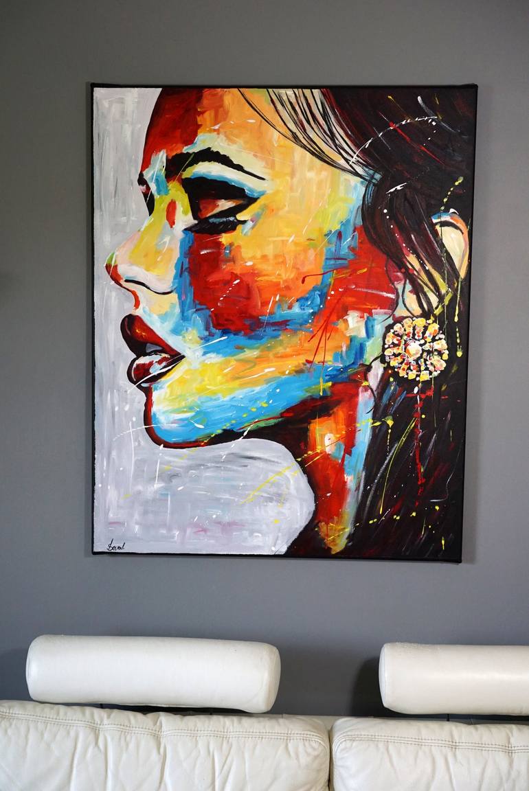 Original Abstract Fashion Painting by Rafal Stach
