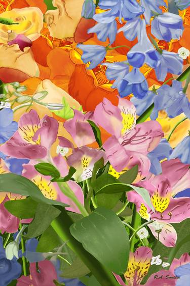 Original Fine Art Botanic Digital by Rene Smoller