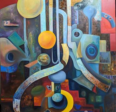 Original Abstract Paintings by Araz Khandanyan
