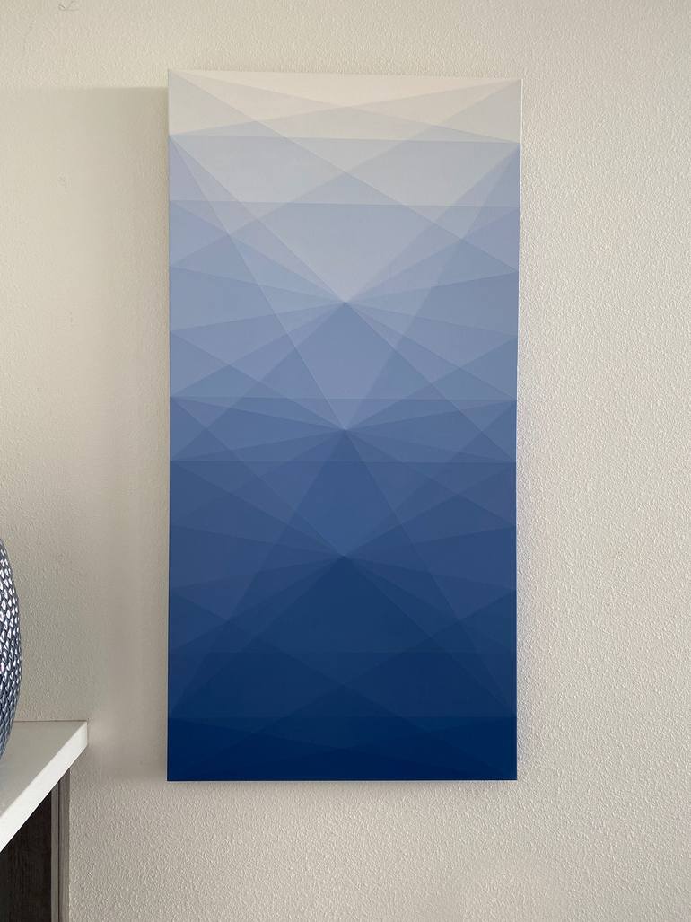 Original Abstract Geometric Painting by Andy Lepe