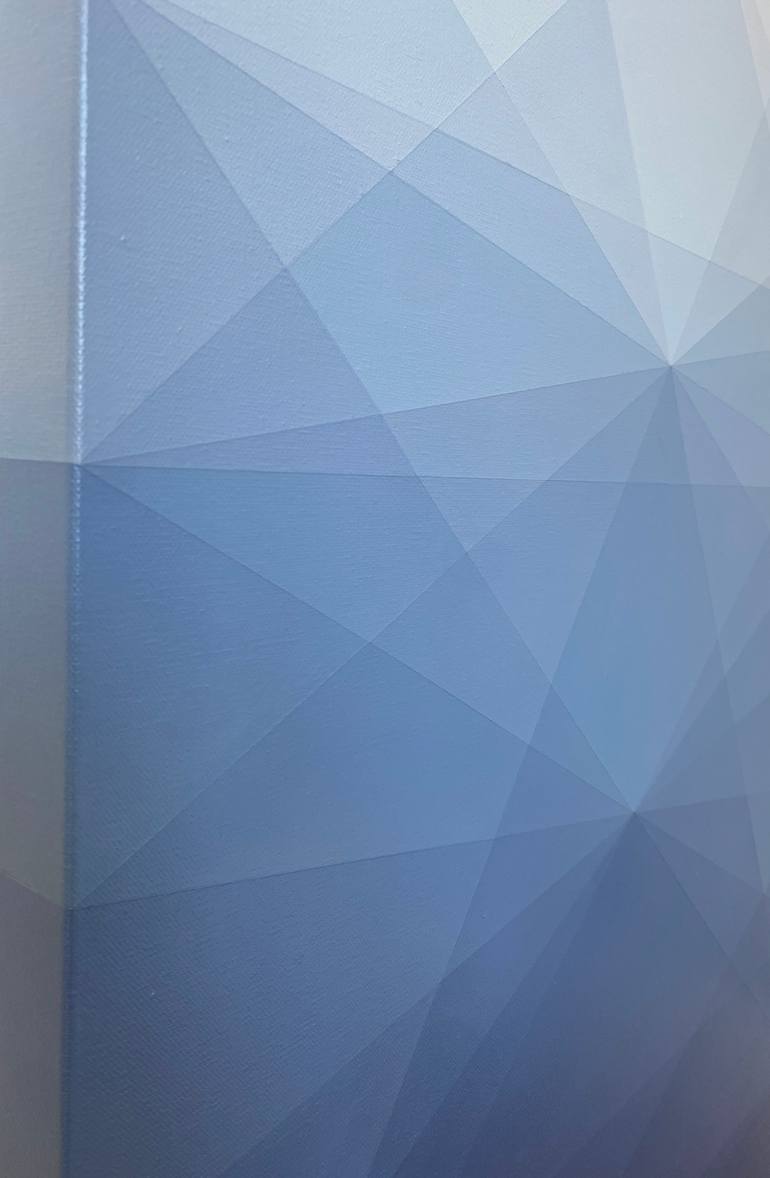Original Abstract Geometric Painting by Andy Lepe