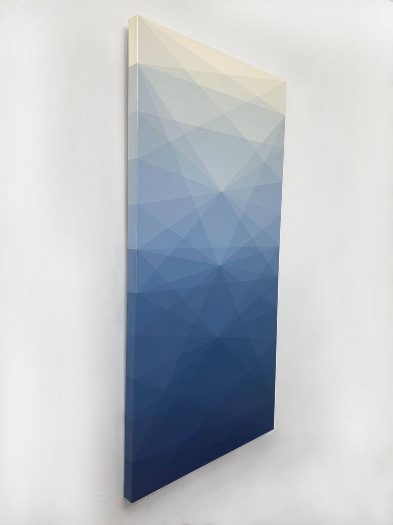 Original Abstract Geometric Painting by Andy Lepe