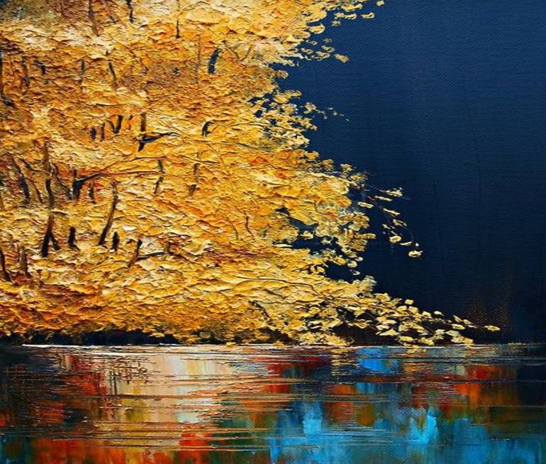 The Golden breeze Painting by Mehreen Nadeem | Saatchi Art