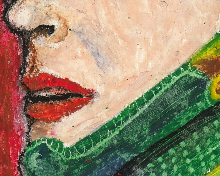 Original Expressionism People Painting by Julian Renö