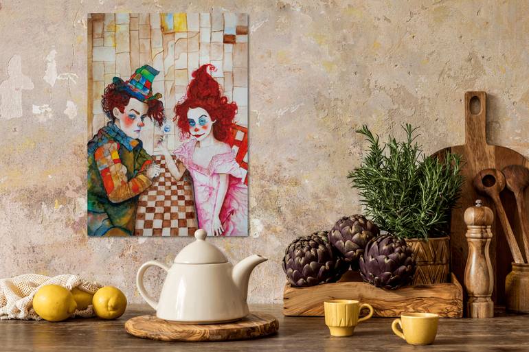 Original Surrealism Fantasy Painting by Julian Renö
