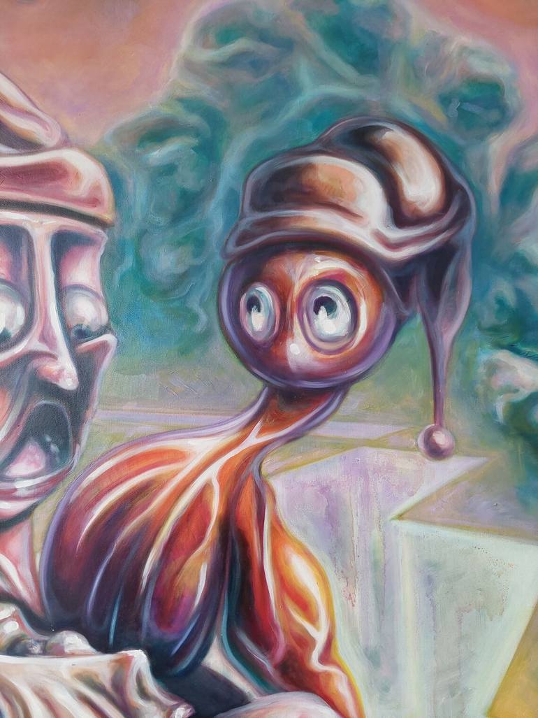 Original Surrealism Fantasy Painting by Dávid Kovács K
