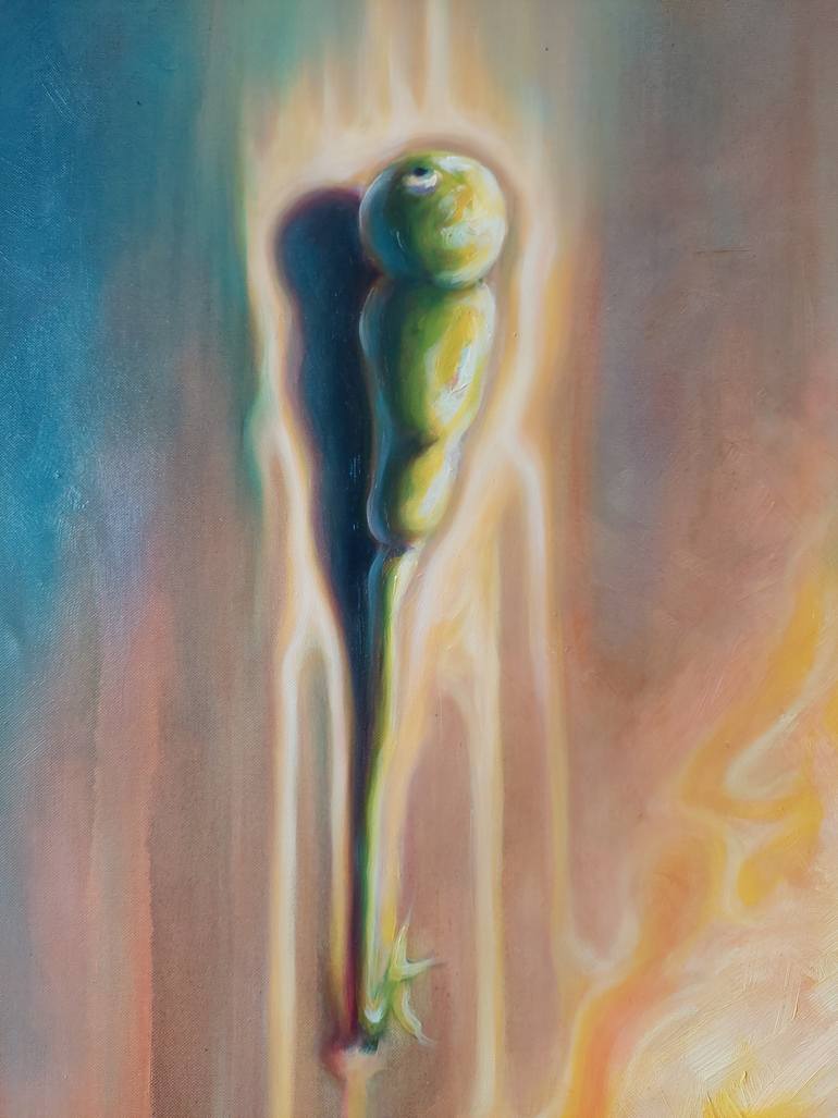 Original Art Deco Animal Painting by Dávid Kovács K