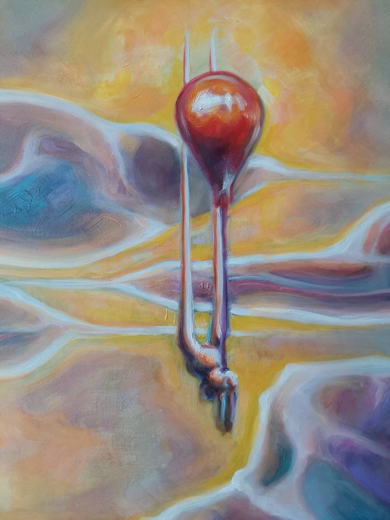 Original Art Deco Fantasy Painting by Dávid Kovács K