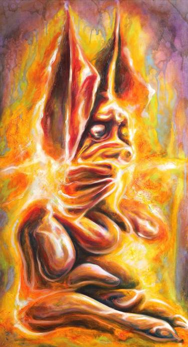 Original Surrealism Fantasy Painting by Dávid Kovács K
