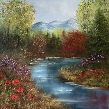 Print of Impressionism Landscape Paintings by Tanja Frost