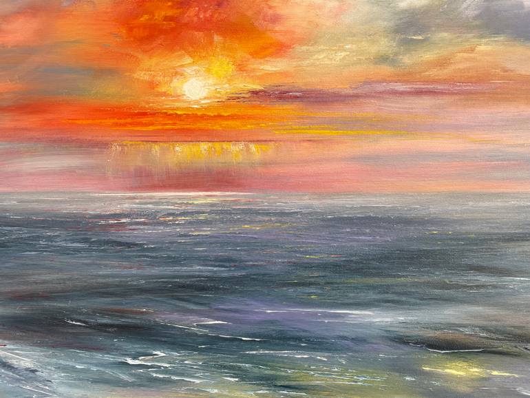 Original Impressionism Landscape Painting by Tanja Frost