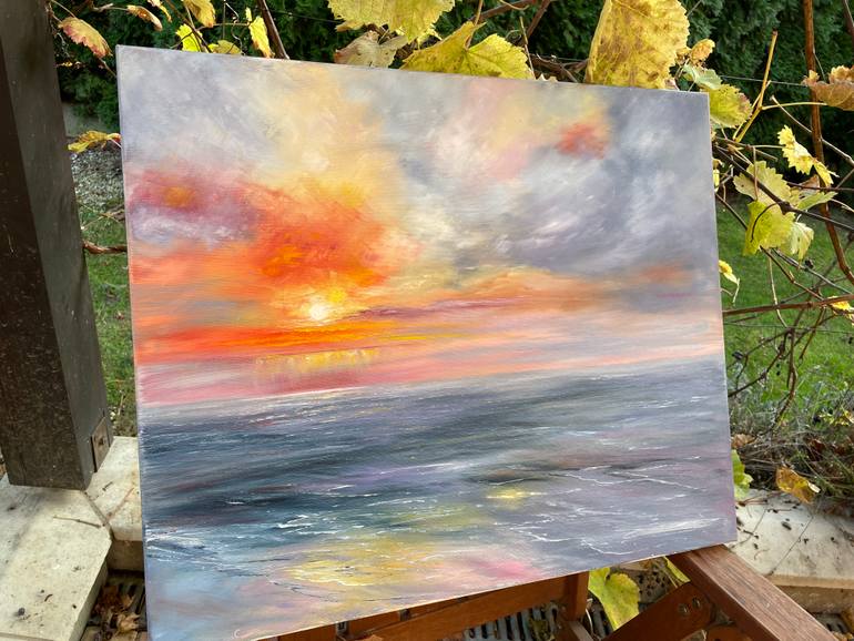 Original Impressionism Landscape Painting by Tanja Frost