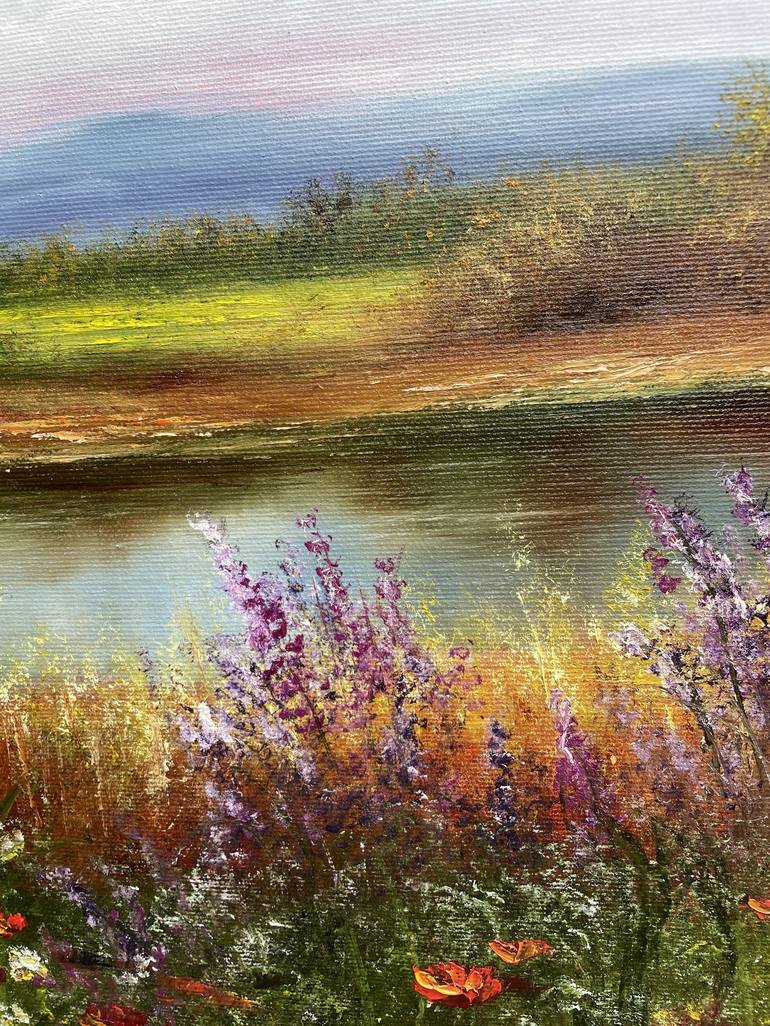 Original Impressionism Landscape Painting by Tanja Frost