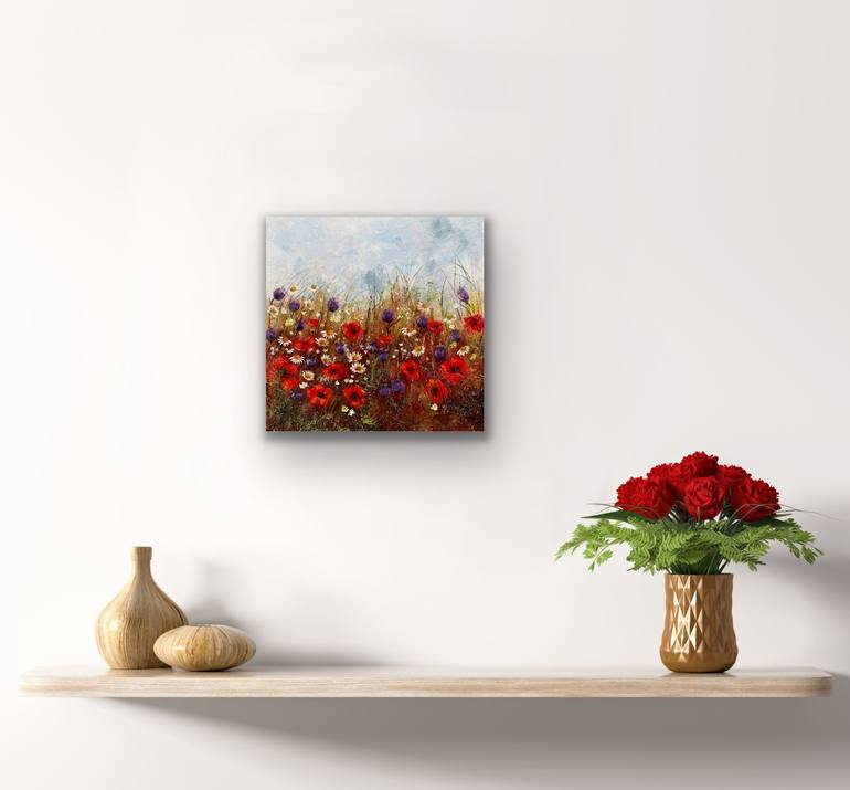Original Floral Painting by Tanja Frost