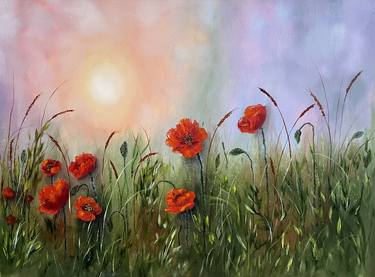 Original Impressionism Floral Paintings by Tanja Frost
