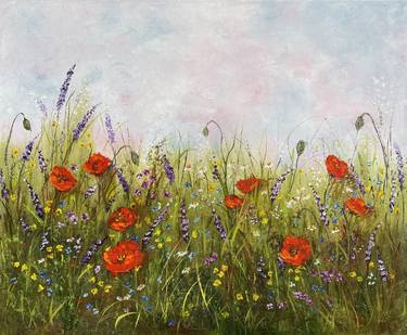 Print of Impressionism Floral Paintings by Tanja Frost