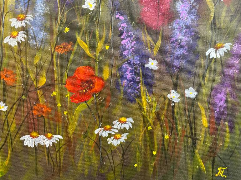 Original Impressionism Floral Painting by Tanja Frost