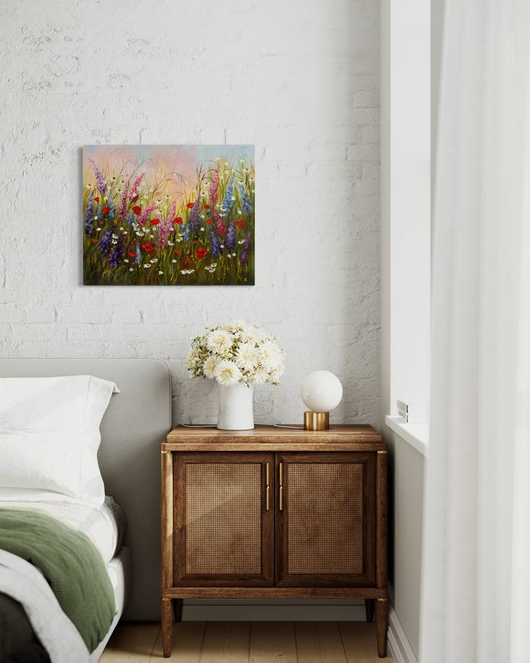 Original Impressionism Floral Painting by Tanja Frost