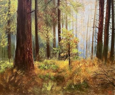 Atumn forest - original oil painting thumb