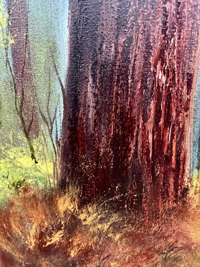 Original Impressionism Tree Painting by Tanja Frost
