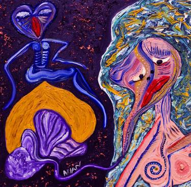 Original Expressionism Women Paintings by Arian Nowbahari