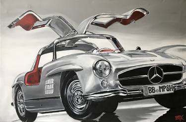 Original Car Paintings by manfred PAAR