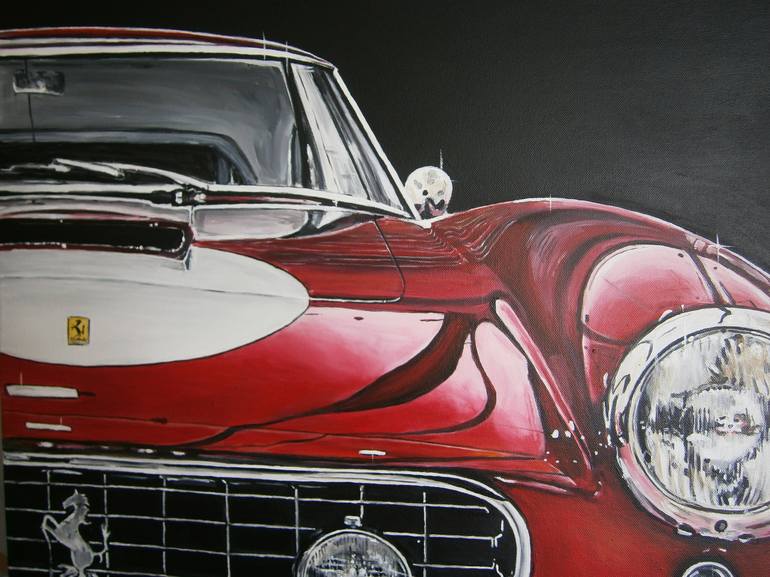 Original Car Painting by manfred PAAR