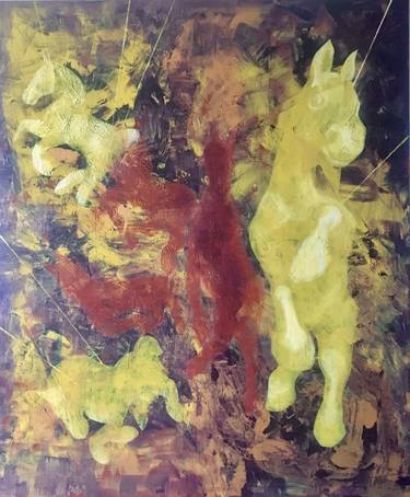 Original Abstract Horse Paintings by Tanja Gammeljord