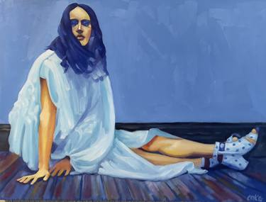 Original Expressionism Women Paintings by Wes Coke