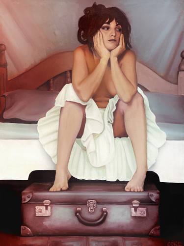 Original Figurative Women Paintings by Wes Coke