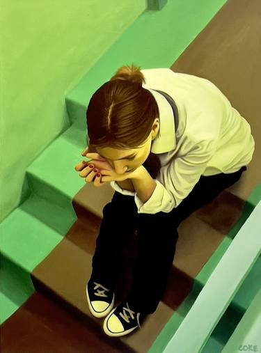 Original Figurative Women Painting by Wes Coke
