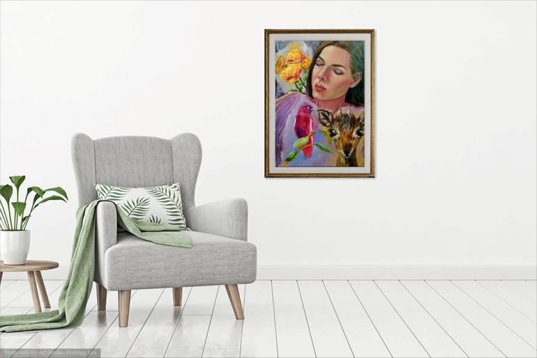 Original Figurative Women Painting by Oriental Empyrean  - The Art Gallery