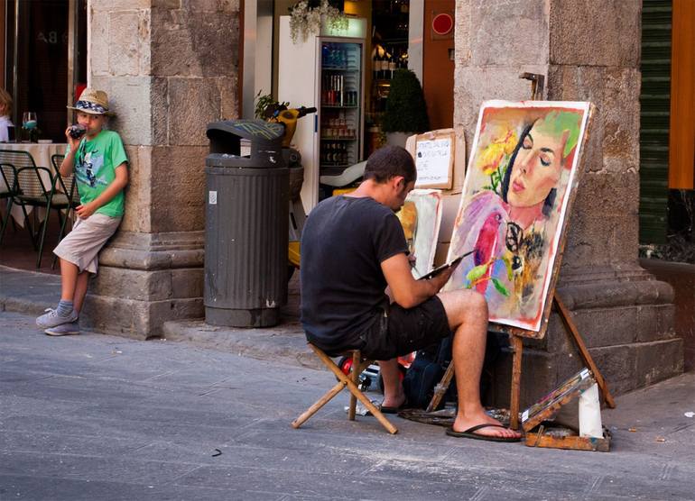 Original Figurative Women Painting by Oriental Empyrean  - The Art Gallery
