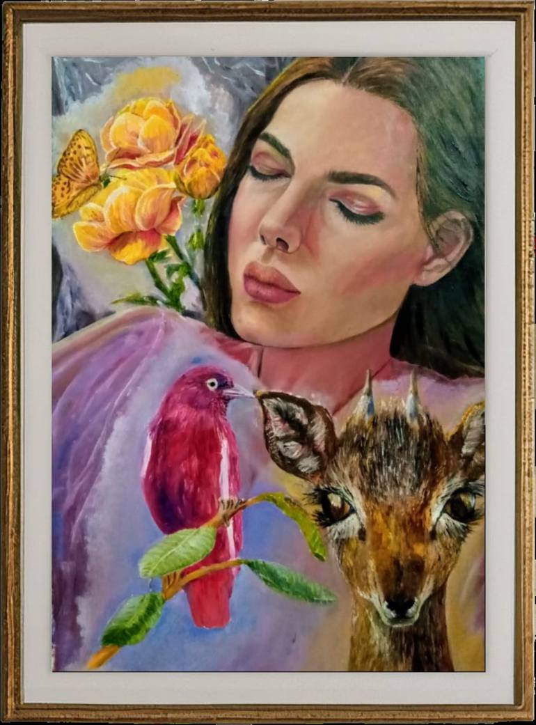 Original Figurative Women Painting by Oriental Empyrean  - The Art Gallery