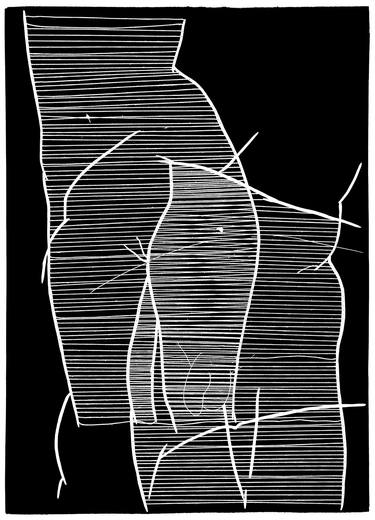 Original Contemporary Body Mixed Media by Magdalena Piwko-Chudzik