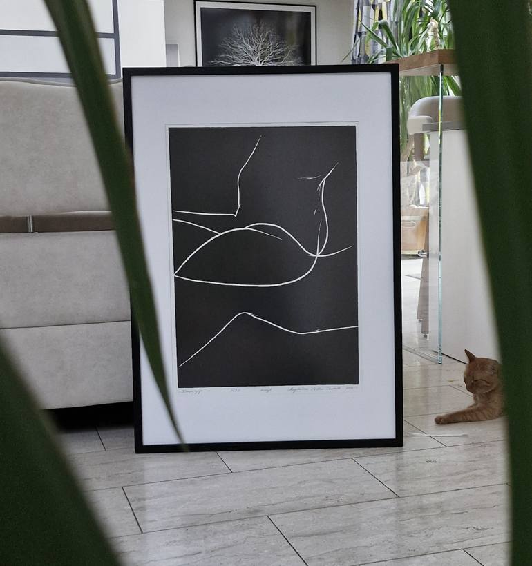 Original Black & White Erotic Printmaking by Magdalena Piwko-Chudzik