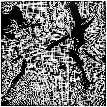 Original Black & White Fashion Printmaking by Magdalena Piwko-Chudzik