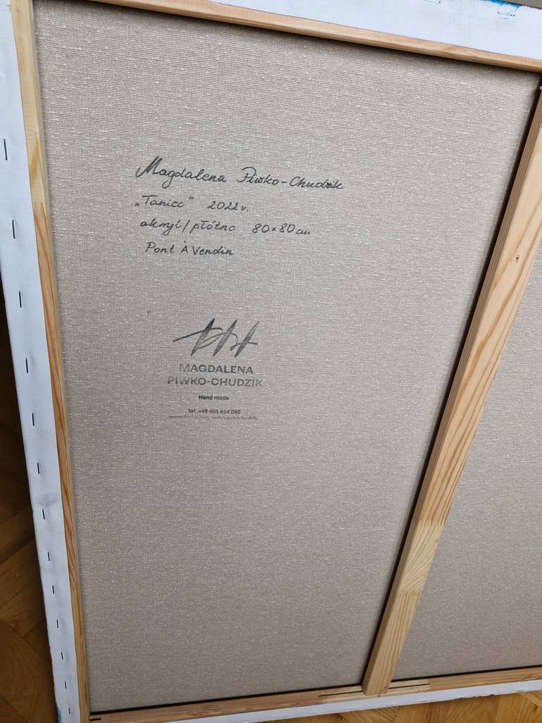 Original Algorithmic Geometric Painting by Magdalena Piwko-Chudzik