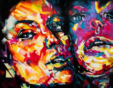 Original Abstract Portrait Paintings by Felipe Munoz