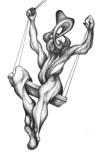 Print of Surrealism Nude Drawings by Red Tweny